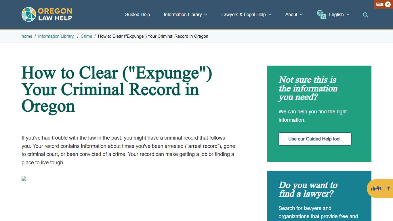 How to Clear ("Expunge") Your Criminal Record in Oregon Oregon Law Help