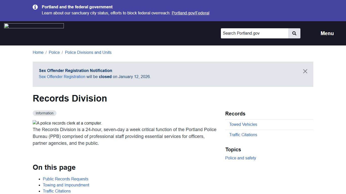 Records Division Portland.gov